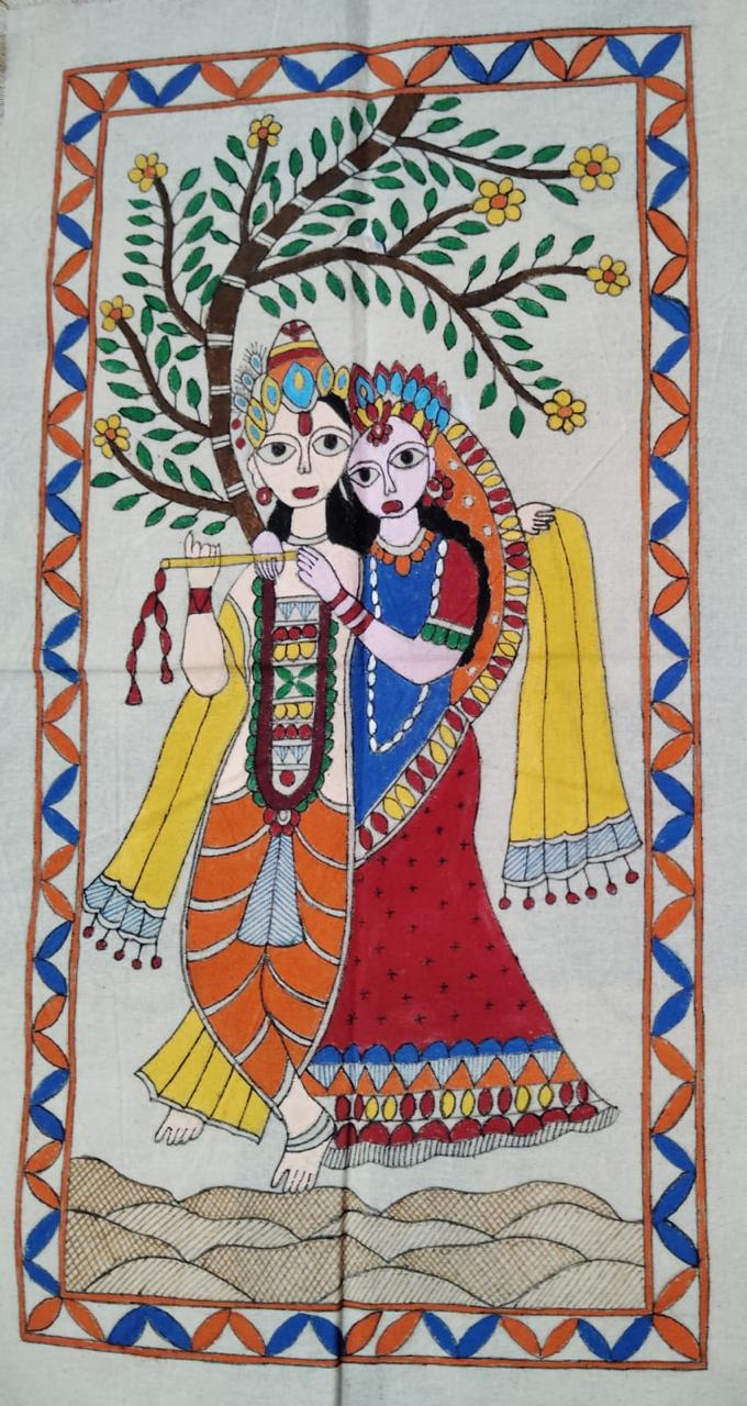 Radha+Krishna painting -2