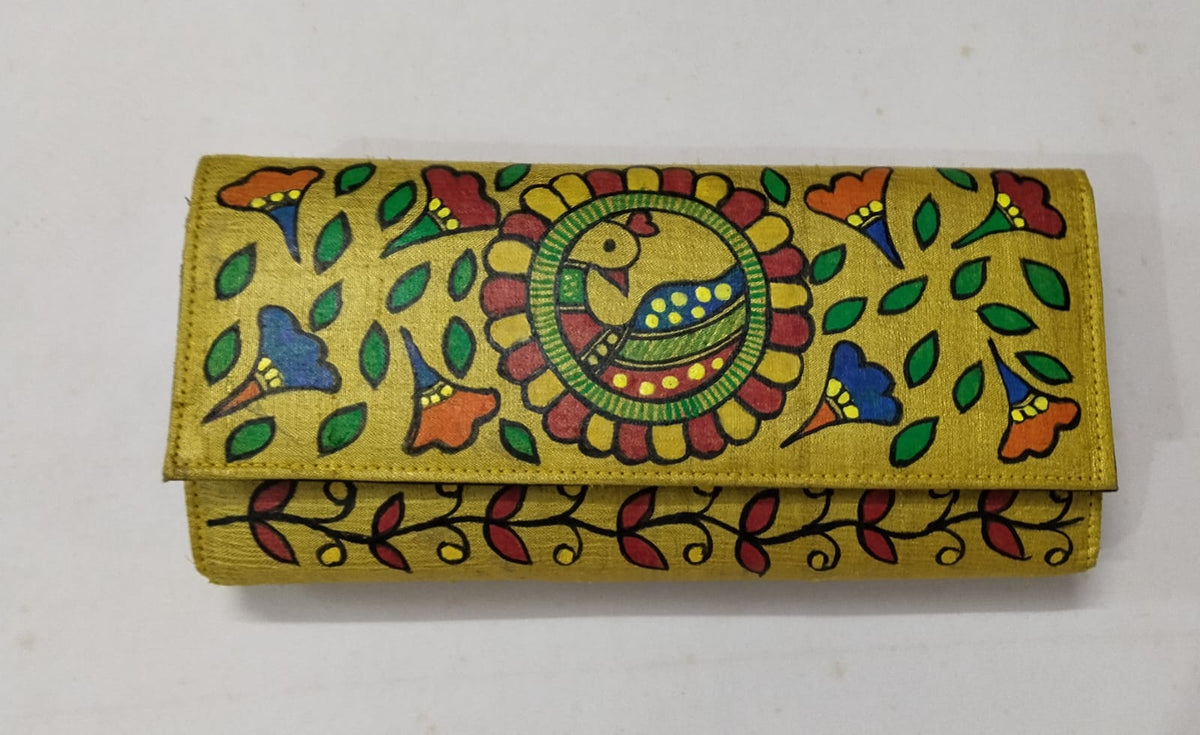 Golden color clutch-2