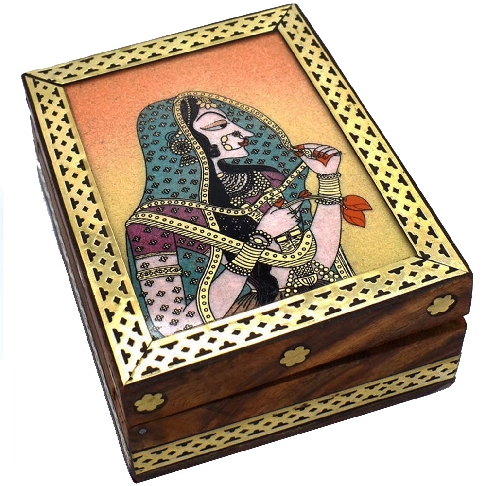 Traditional Bani Thani Gemstone Rajasthani Jewellery Box