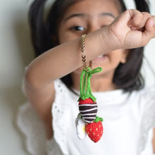 Crochet Strawberry Charm