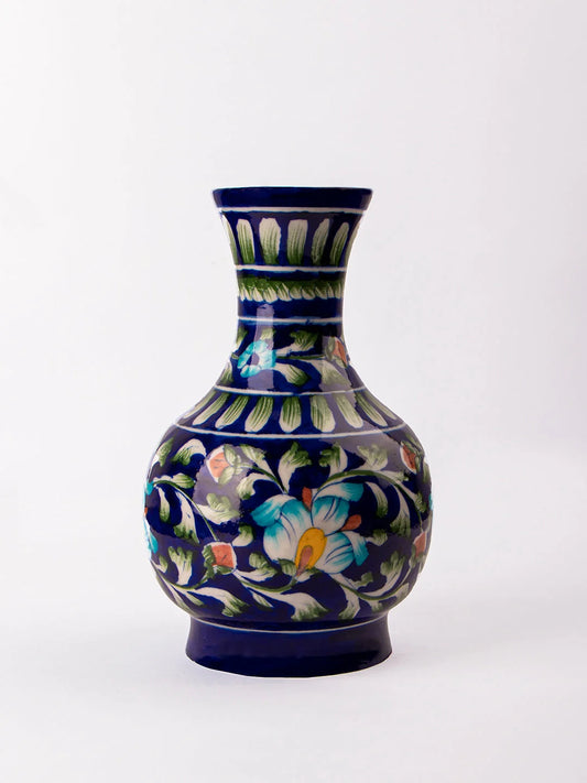 Blue Pottery Surahi Blue & Multi Colors
