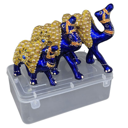 Combo piece of three camel showpiece with pearl engraving