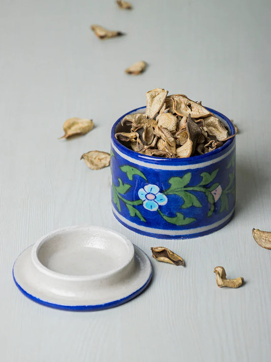 Handmade Round Box Blue