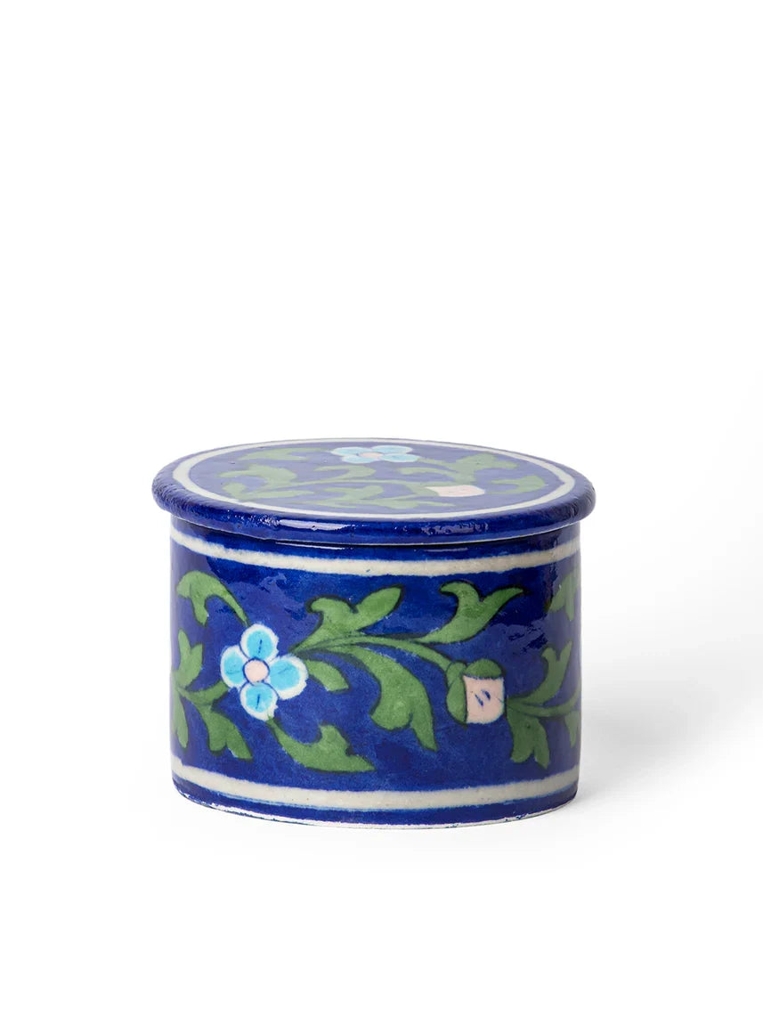 Handmade Round Box Blue