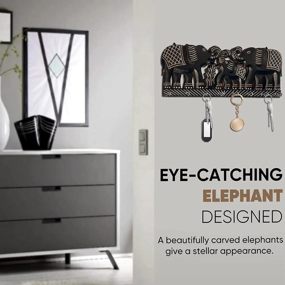 Elephant Design Key Hanger