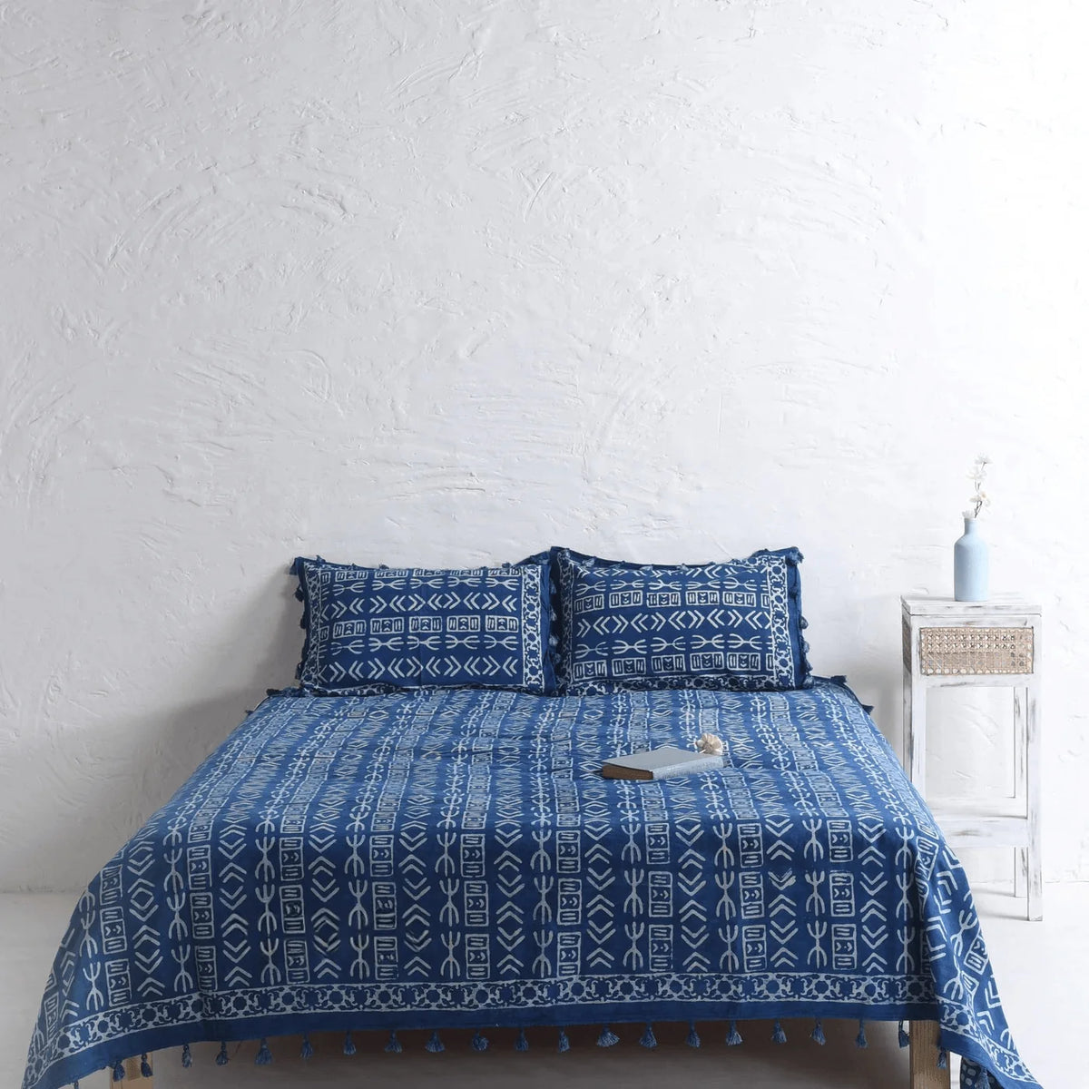 Mud Cloth Luxury Block Printed Bedsheet and Pillow Set