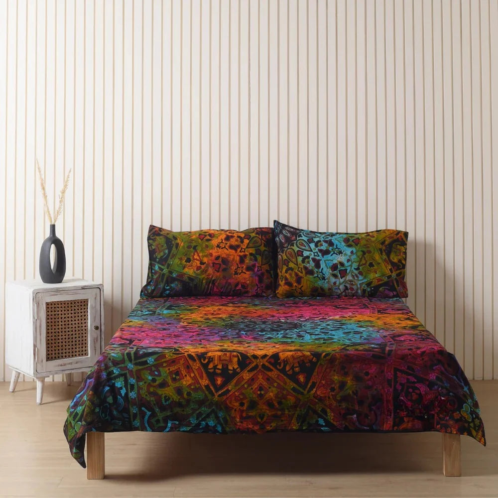 Mandala Bedsheet set with pillow covers