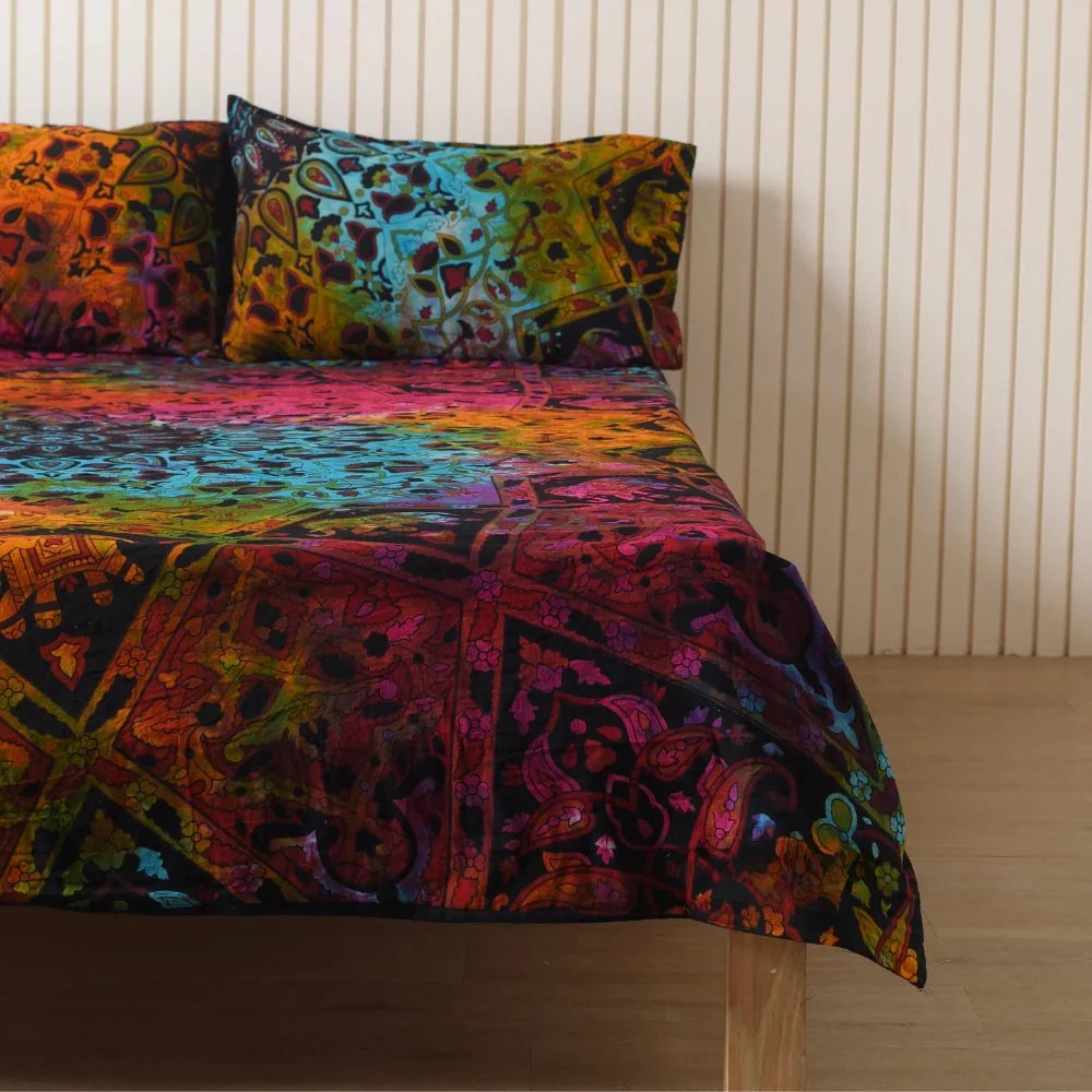 Mandala Bedsheet set with pillow covers