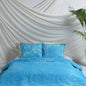 Sky Blue Tie Dye Bedsheets with Pillow Covers