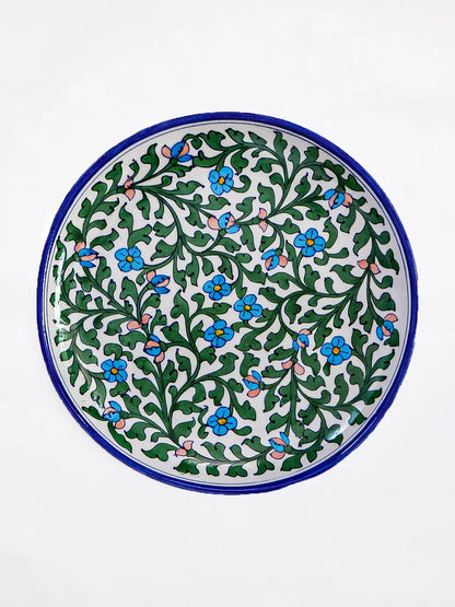 Turquoise Blossom Plate