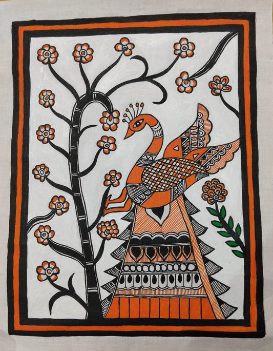 Peacock on a branch -1