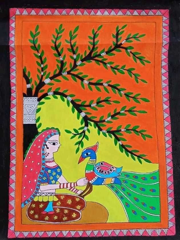 Peacock Holding Girl