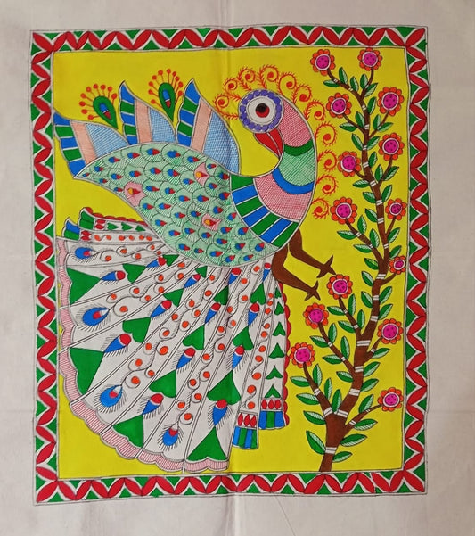 Peacock on a branch