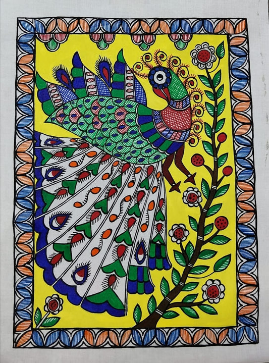 Peacock on a branch -3