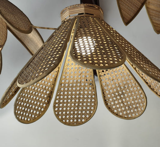 Handwoven Rattan Pendant Light