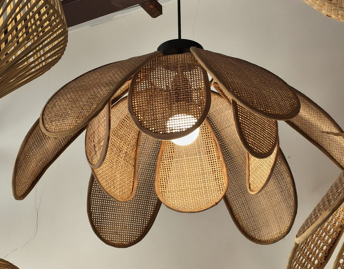 Handcrafted Cane Pendant Lamps