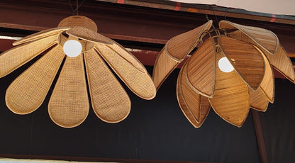 Handcrafted Cane Pendant Lamps