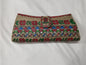 Natural color flap clutch
