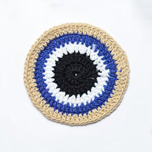 Crochet Evil Eye Coaster Set