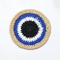 Crochet Evil Eye Coaster Set