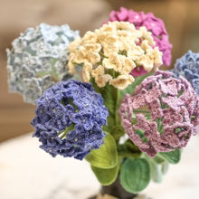 Crochet Hydrangea Flower