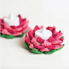 Crochet Lotus Tealight Holder