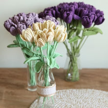 Handmade Crochet Tulip Stems