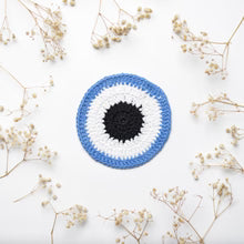 Crochet Evil Eye Coaster Set
