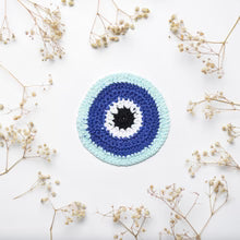 Crochet Evil Eye Coaster Set
