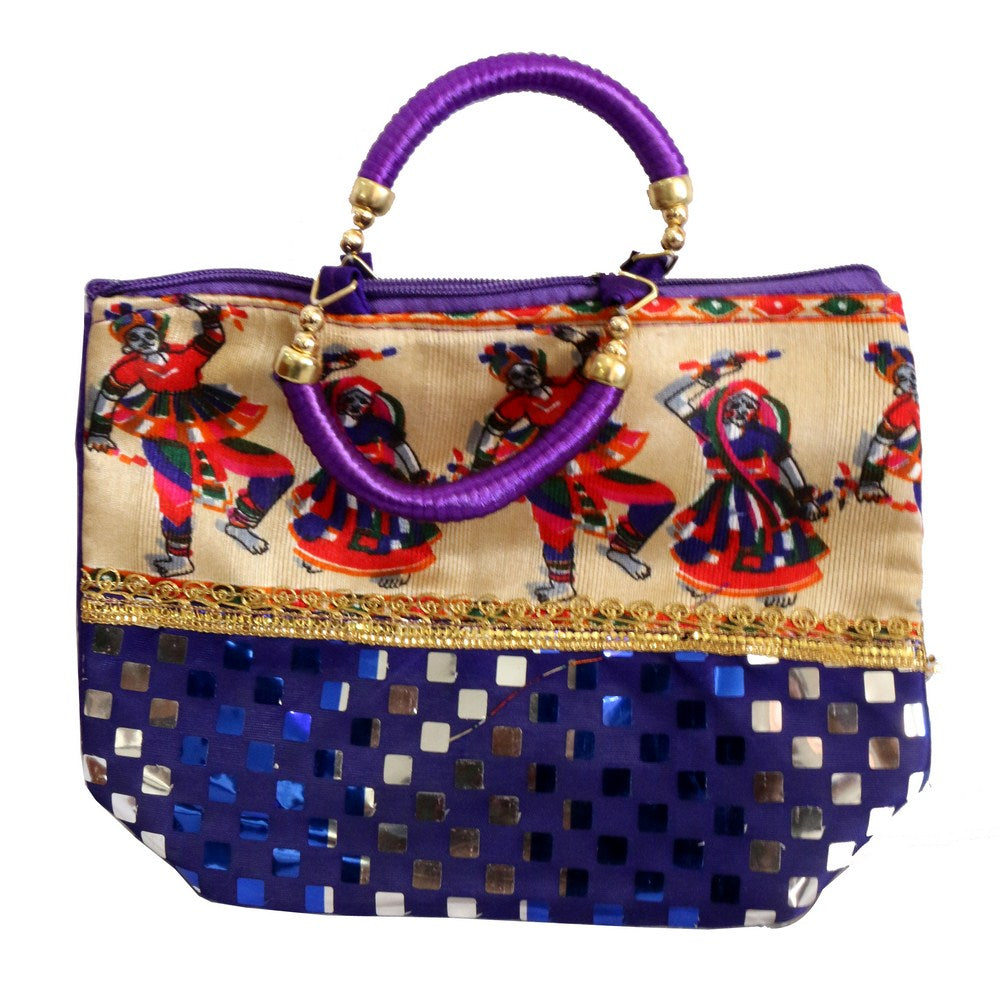 Stylish purple ladies hand bag