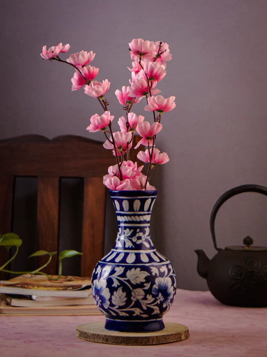 Blue Pottery Surahi Blue & White
